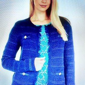 Lilly Pulitzer Navy Blue Beckington Cardigan XL. NWT